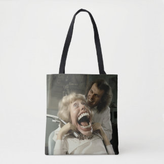 Ga naar de tandarts canvas tas. tote bag
