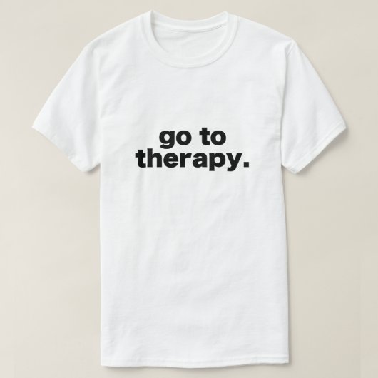 ga naar de therapie t-shirt (Design voorkant)