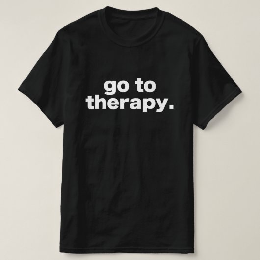ga naar de therapie t-shirt (Design voorkant)