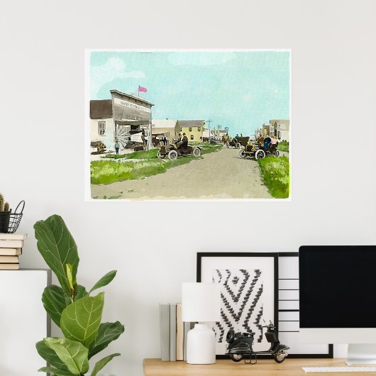 Ga naar de winkel poster (Thuiskantoor)