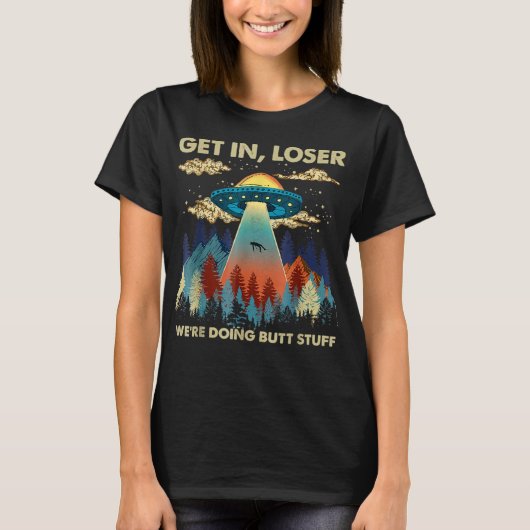 Ga naar een lichtere Alien UFO grappigte die we do T-shirt (Voorkant)