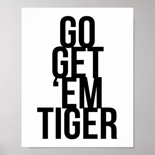 Ga naar Em Tiger Poster (Voorkant)