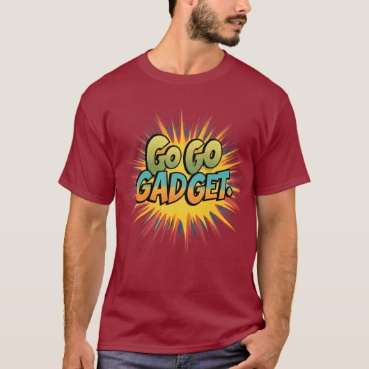 Ga naar Gadget! Retro Pop Art T-shirt (Voorkant)