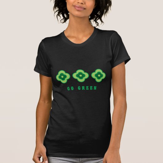 Ga naar Groen (Groene Bloem) T-shirt (Voorkant)