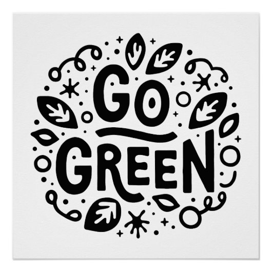 Ga naar groene ecologie quotes perfect poster (Voorkant)