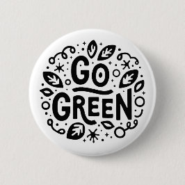 Ga naar groene ecologie quotes ronde button 5,7 cm