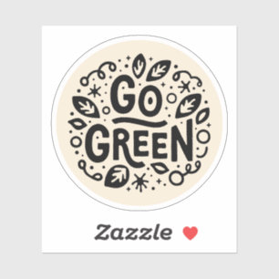 Ga naar groene ecologie quotes sticker