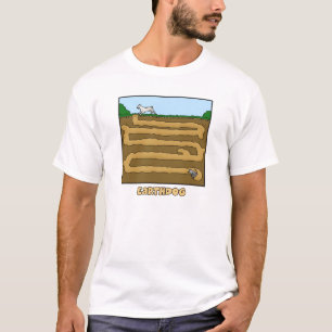 Ga naar Grond Cartoon Earthdog T-Shirt