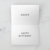 GA NAAR GROTE HOOGTEN OM GELUKKIGE VERJAARDAG TE Z KAART (Binnen)