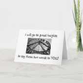 GA NAAR GROTE HOOGTEN OM GELUKKIGE VERJAARDAG TE Z KAART (Voorkant)