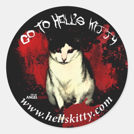 Ga naar Hell's Kat Sticker (Voorkant)