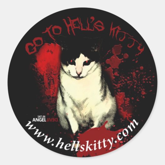 Ga naar Hell's Kat Sticker (Voorkant)