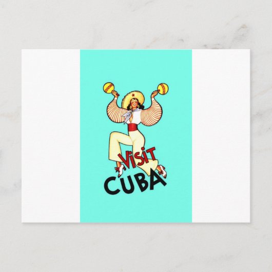 Ga naar het Cubaanse Vintage Travel Briefkaart (Voorkant)