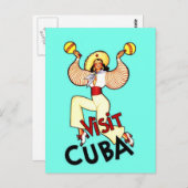 Ga naar het Cubaanse Vintage Travel Briefkaart (Voorkant / Achterkant)