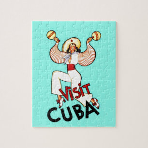Ga naar het Cubaanse Vintage Travel Legpuzzel