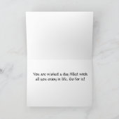 **GA NAAR HET EN GA UW GROTE DAG AAN** KAART (Binnen)