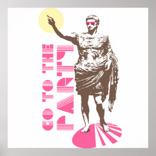 Ga naar het feest poster