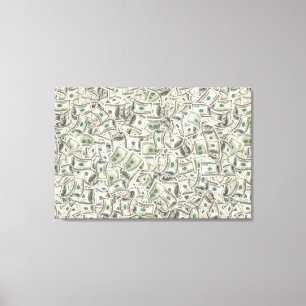 Ga naar het geld canvas print