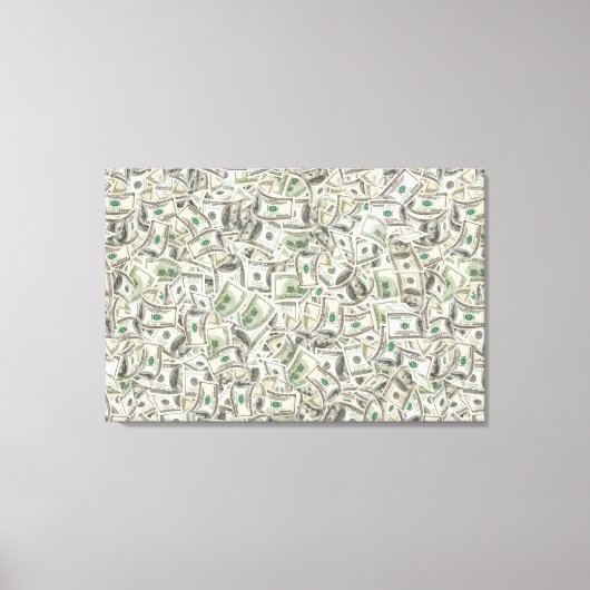 Ga naar het geld canvas print (Voorkant)