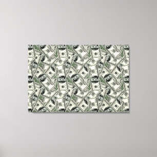 Ga naar het geld canvas print