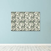 Ga naar het geld canvas print (Insitu (Houten vloer))