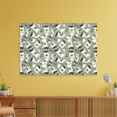 Ga naar het geld canvas print (Insitu (Woonkamer))