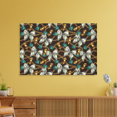 Ga naar het geld canvas print (Insitu (Woonkamer))