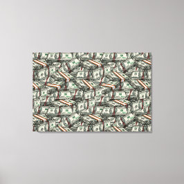 Ga naar het geld canvas print