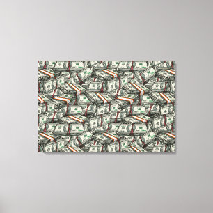 Ga naar het geld canvas print
