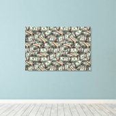 Ga naar het geld canvas print (Insitu (Houten vloer))
