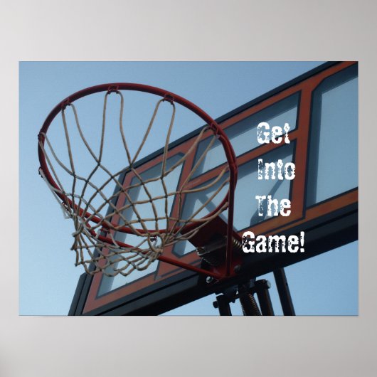 Ga naar het spel! Basketball Poster (Voorkant)