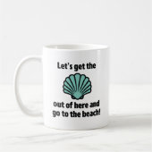 Ga naar het strand koffiemok (Links)