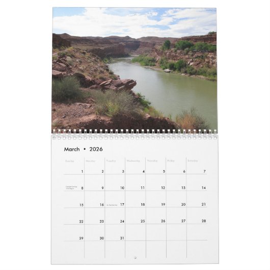 Ga naar het westen! kalender (Mar 2026)