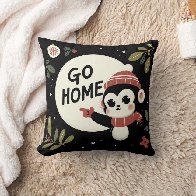 Ga naar huis, kerstaap kussen (Deken)