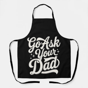 Ga naar je vader Leuke moeder Moederdag vintage Schort