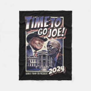 Ga naar Joe Funny Pro Trump &amp; Zombie Biden 202 Fleece Deken