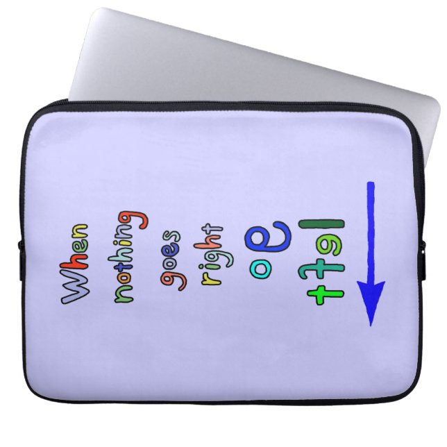 Ga naar links Funny Inspirerend laptophoes Laptop Sleeve (Voorkant)