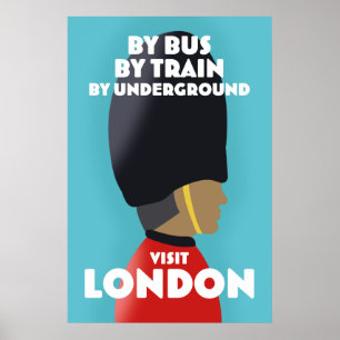 Ga naar London Art print. Poster