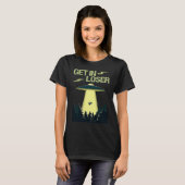 Ga naar Loser Fun UFO Space Extraterrestrial Alien T-shirt (Voorkant volledig)