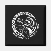 Ga naar Losers Lazy Halloween Costume Fun Skeleton Magneet (Voorkant)