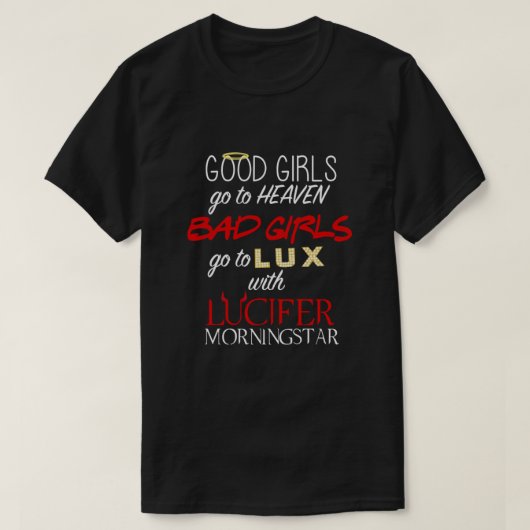 Ga naar Lux met Lucifer T-shirt (Design voorkant)