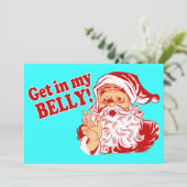 Ga naar mijn kerst in de buik feestdagenkaart (Staand voorkant)