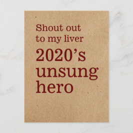 Ga naar mijn lever: Unsung Hero 2020 Briefkaart