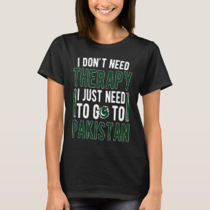 Ga Naar Pakistan Pakistaanse Vlag Pakistaanse Wort T-shirt