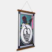 GA naar PEACE Wall Topper Hanging Tapestry Hangend Wandkleed (Gebogen)