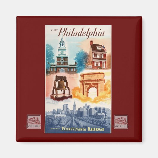 Ga naar Philadelphia op de PRR Magneet (Voorkant)