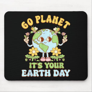 Ga naar planeet aarde dag 2026 leraar kinderen ret muismat