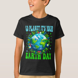 Ga naar planeet aarde dag leuk aarde natuur liefhe t-shirt