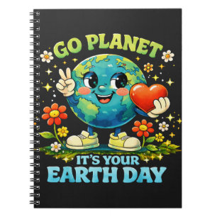 Ga naar Planeet Het is je Aardedag groen Notitieboek