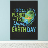 Ga naar Planeet Het is jouw Aardedag Canvas Afdruk (Insitu (Houten vloer))